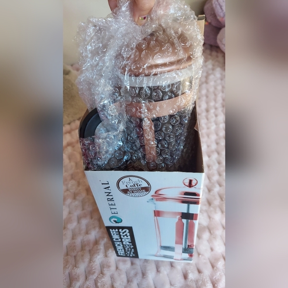 French Coffee Press  Rose Gold NIB - Picture 3 of 3